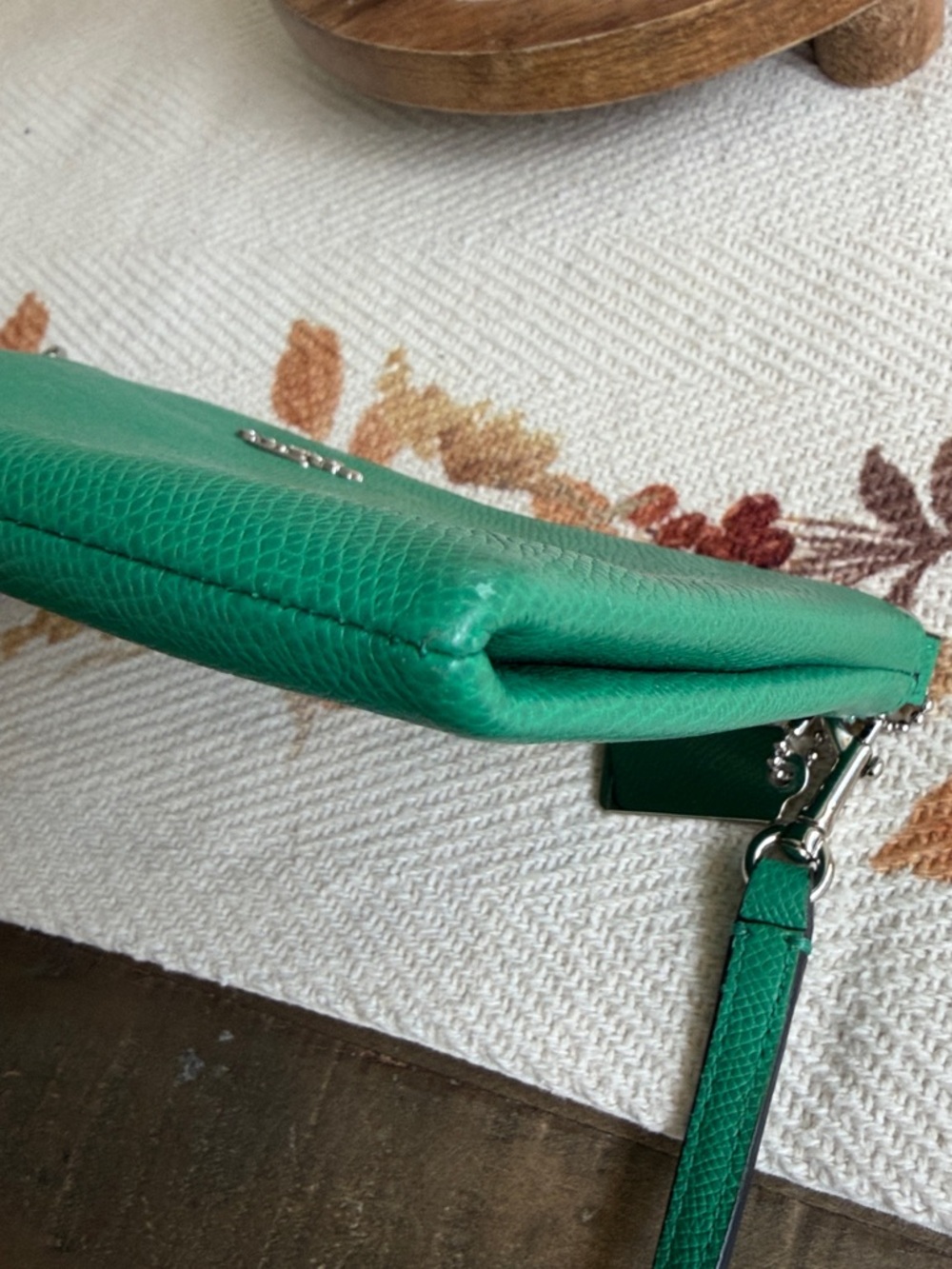 Coach Green Leather Chain Strap Crossbody - Picture 7 of 9